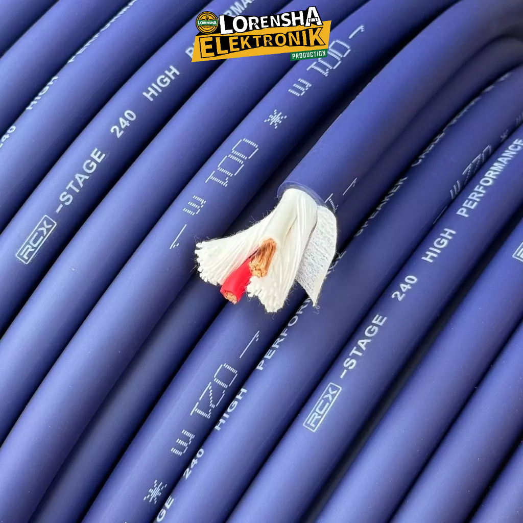 Kabel Speaker RCX AUDIO 2 X 4 mm / Kabel Spaeker RCX STAGE240 Ecer Permeter