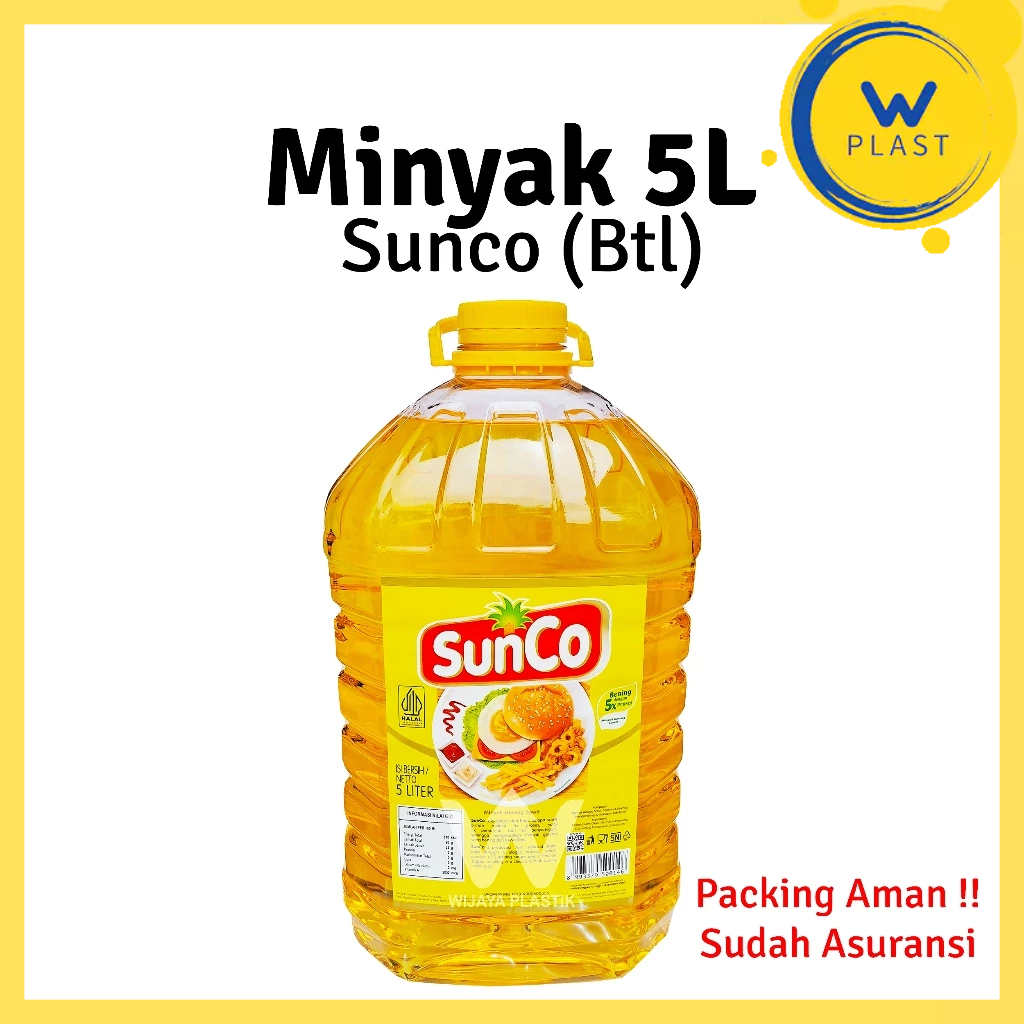 

Minyak BOTOL [SUNCO] 1L 2L 5L --- @botol | 1 2 5 liter lt L sunco filma bening goreng kelapa sawit murah wilmar Pack