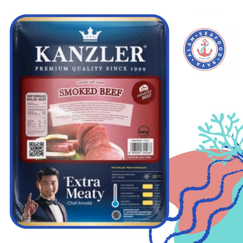 

Kanzler Smoked Beef/Daging Sapi Asap Kanzler 250gr