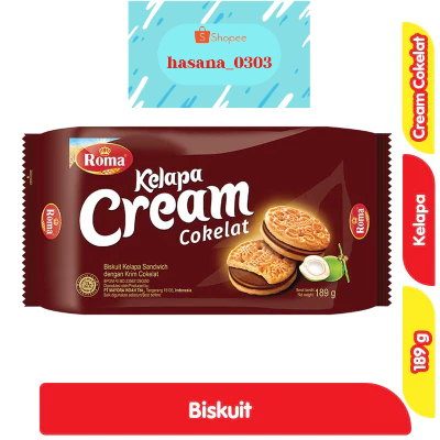 

Roma Biskuit Kelapa Krim Cokelat 189 g