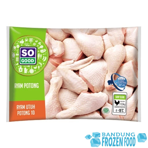 

SO GOOD AYAM UTUH POTONG 1 KG ISI 10