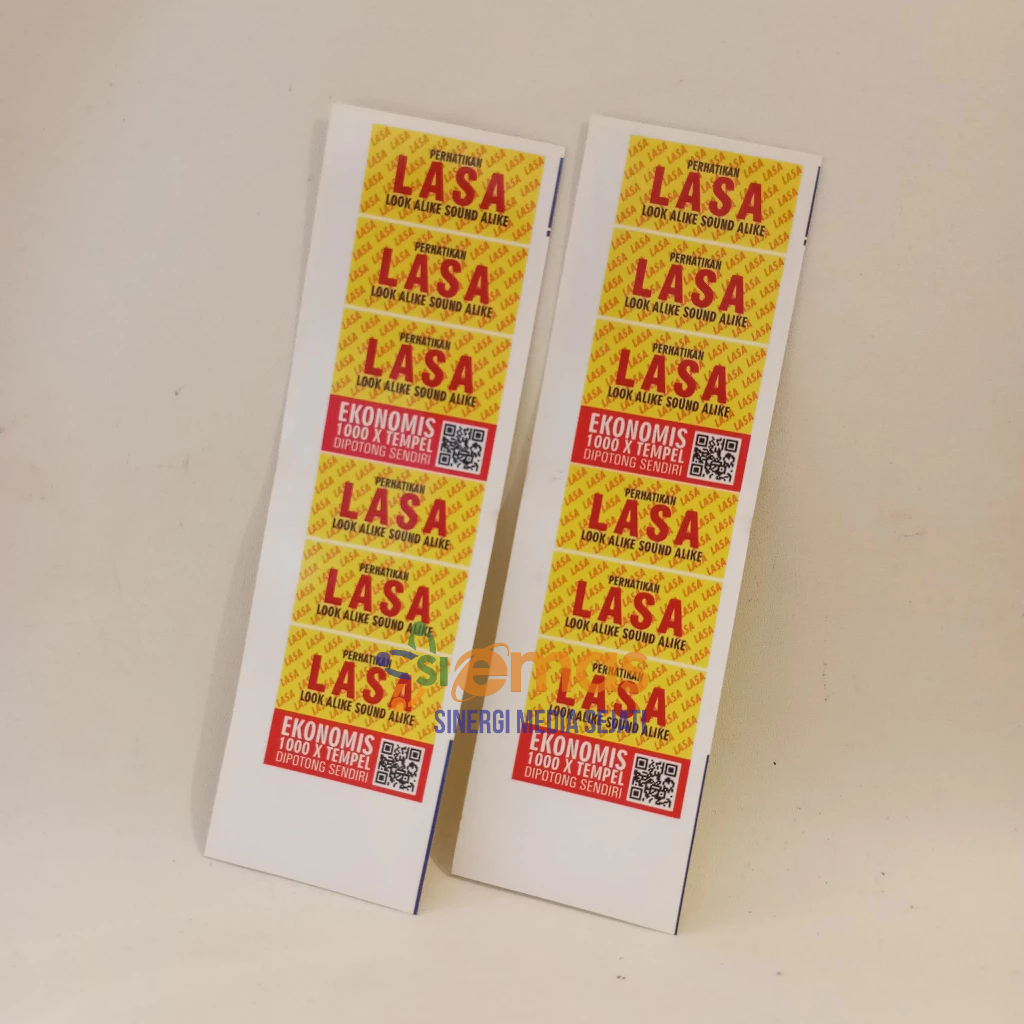 

Stiker LASA Super Ekonomis | Stiker Look alike Sound alike