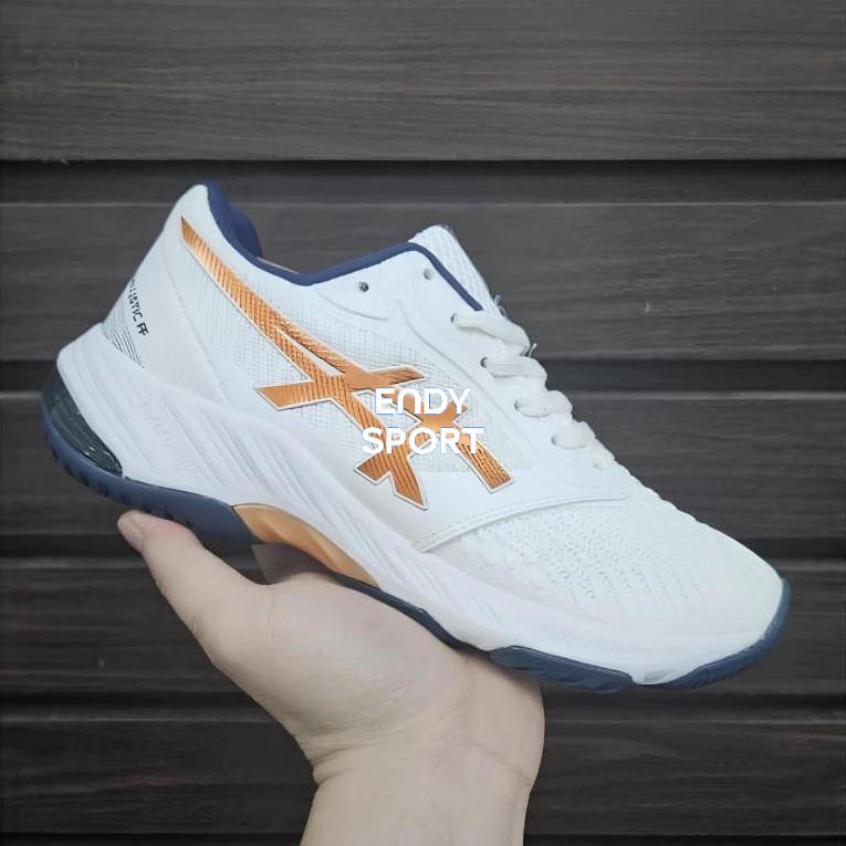 Sepatu Voli Netburner Super Premium putih gold