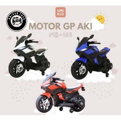 MAINAN MURAH UNIKID MOTOR AKI ANAK MB-182/165 MINI GP 6V-4.5AH