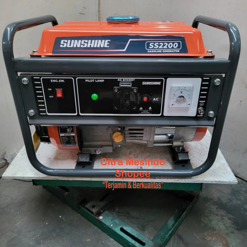 Sunshine SS 2200 Genset 1000 Watt 4Tak / Mesin Generator Listrik 1000 Watt / Mesin Genset Bensin 100