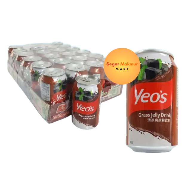 

(SMM) (1ctn) Yeos Drink GRass Jelly Kaleng 300ML Cincau Yeo's