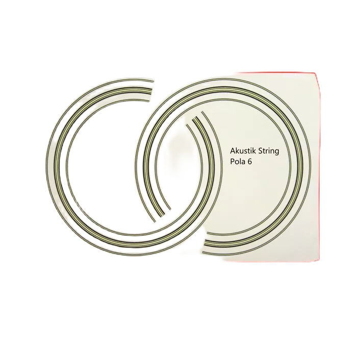 Sticker Water Decal Rosette - Rosete Gitar Akustik - Akustik MK1772