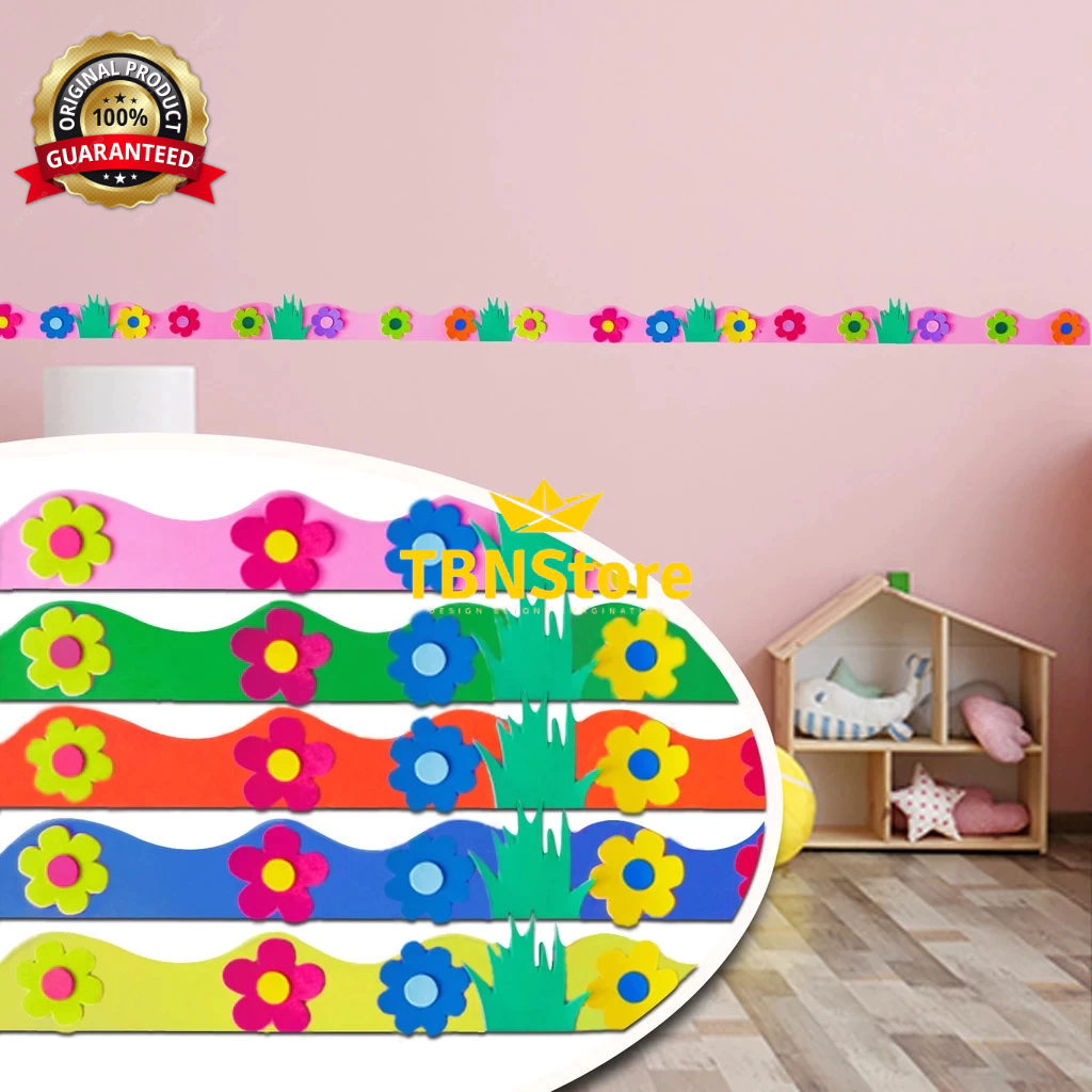 List Hiasan Dinding, papan, jendela | List Wallpaper Spon Timbul List Profil Kelas PAUD TK SD