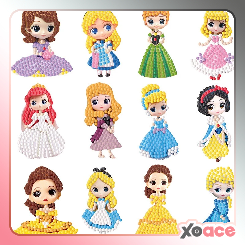 

DIY 5D Diamond Painting Sticker Karakter Stiker Set D