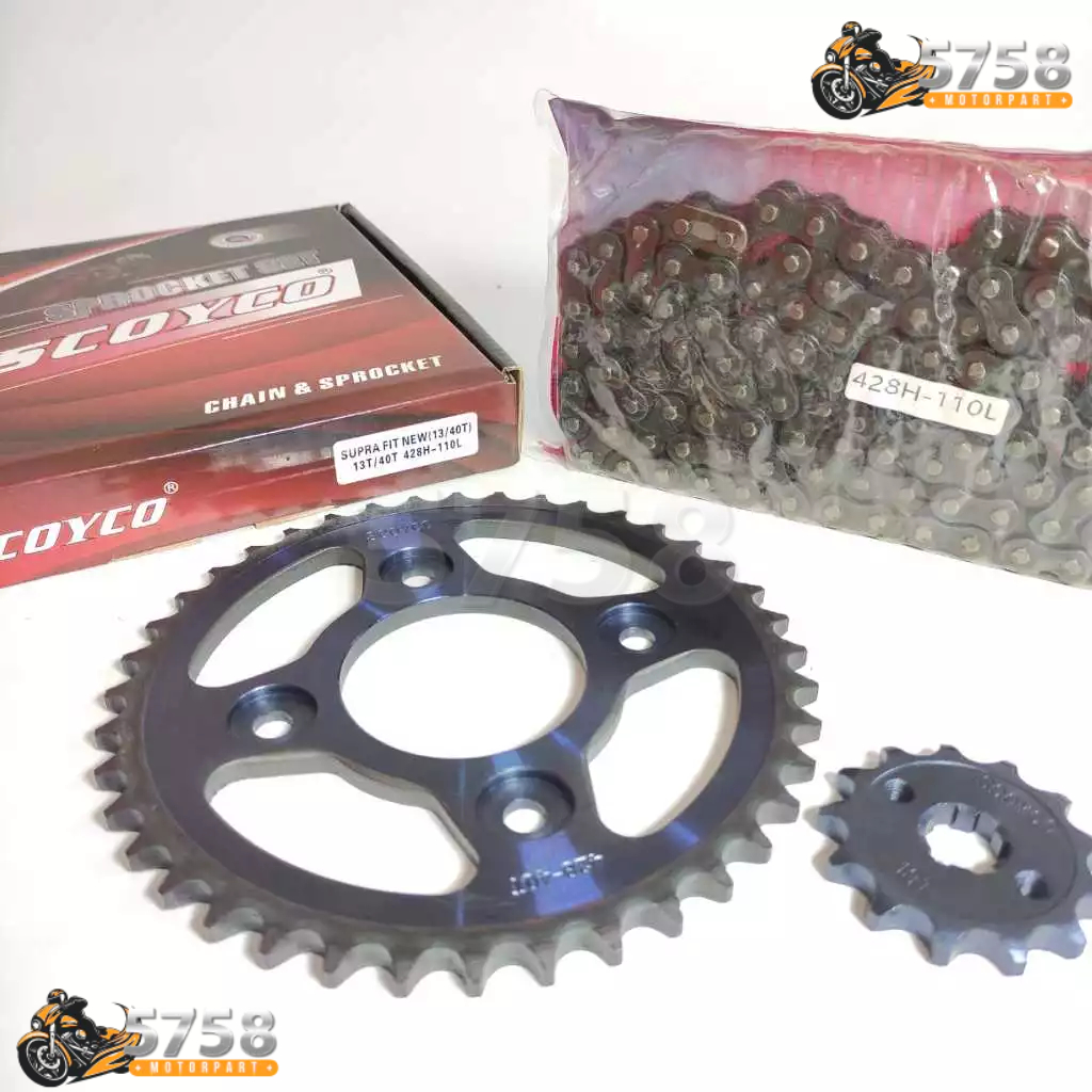 GEAR PAKET BAJA  HONDA SUPRA FIT NEW PNP - KARISMA - REVO OLD FIT ABSOLUTE ABS - BLADE OLD NEW (40T 