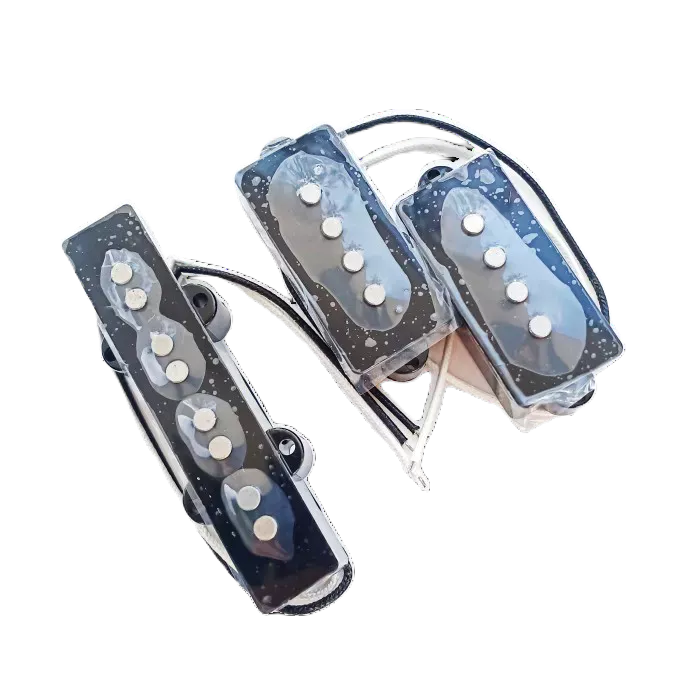 Guitar Pickup PJ Bass Alnico Set Black 4 String