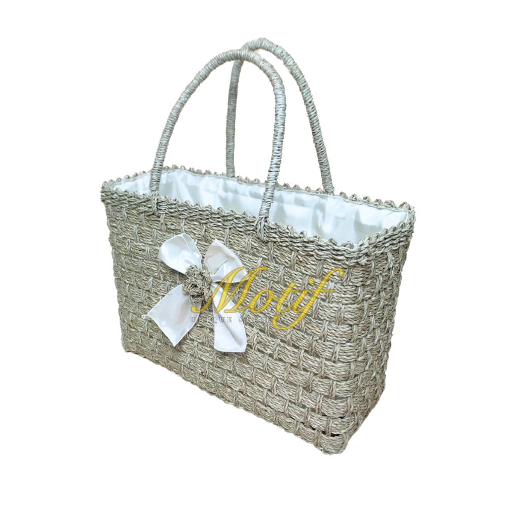 Motif Tas Anyaman Pandan Lilit Mamamia Tas Totebag Wanita