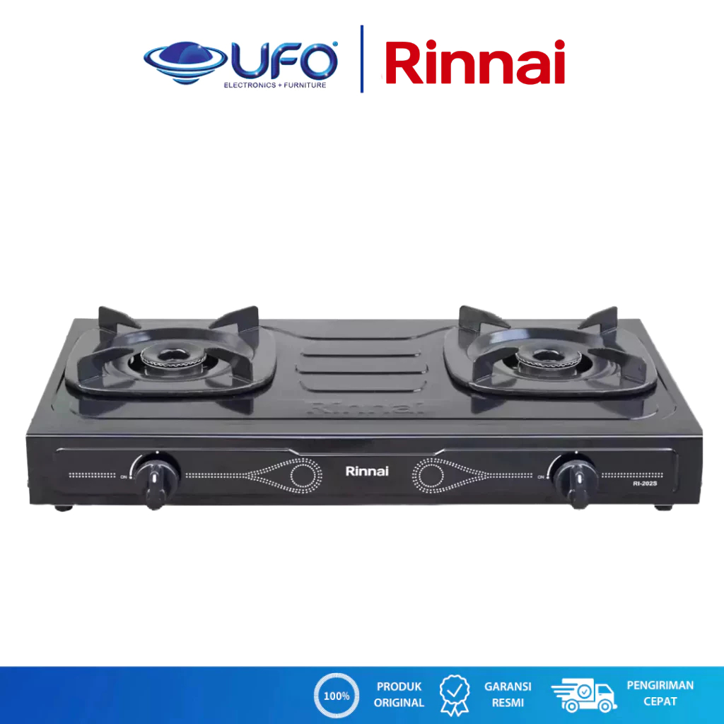 Rinnai RI202S Kompor Gas 2 Tungku Ceflon