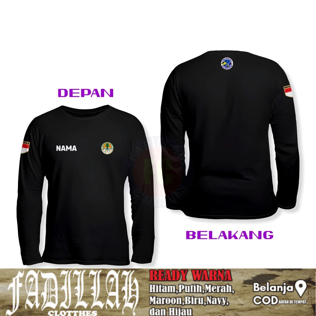 Baju Kaos KLHK Taman Nasional Bunaken Lengan Panjang Kaos Distro