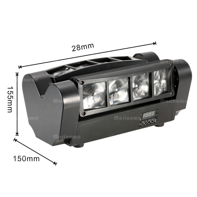 Lampu Spider Led Moving Head Mini Spider 8X5Watt Led Mini Spider Light Power 40Watt Rgbw Beam Stage