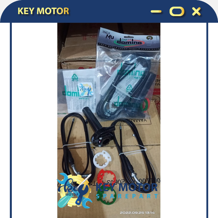 Gas Spontan Domino 2 Kabel Untuk Motor Beat FI New - Vario Combibrake