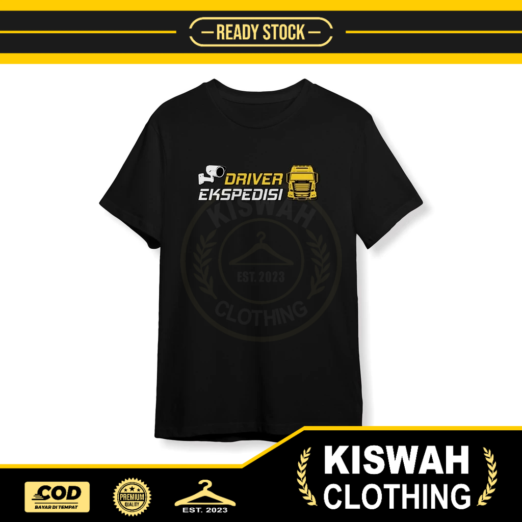 Kaos Tshirt Driver Ekspedisi CCTV Truck Kaos Distro