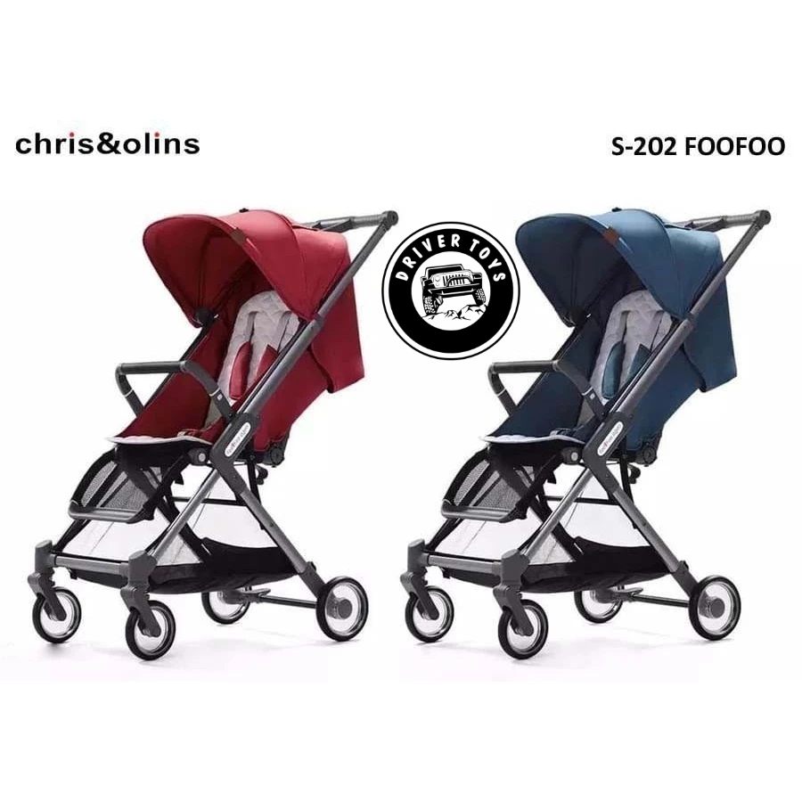 Stroller Bayi - Chris & Olins By Foo Foo Stroller Travelling Cabin Size  | Mudah Dilipat S-202