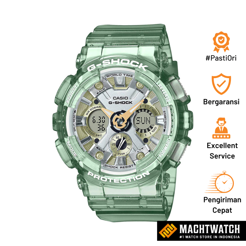 [PAYDAY] Jam Tangan Pria Casio G-Shock GMA-S120GS-3ADR GMA-S120GS GMAS120GS Metallic Shine Digital A