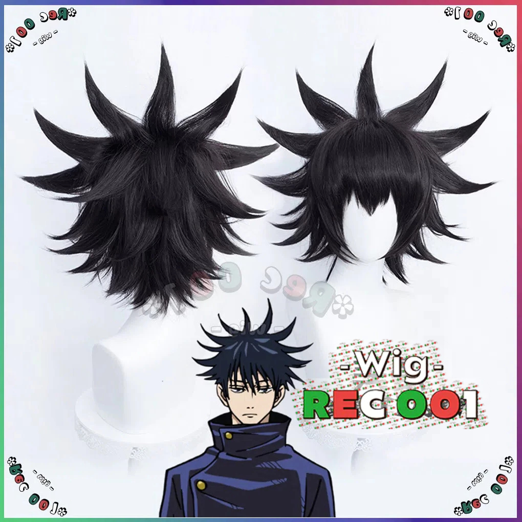 M- Wig Fushiguro Megumi Cosplay Jujutsu Kaisen Orang Dewasa/Anak-Anak Dapat Menggunakannya