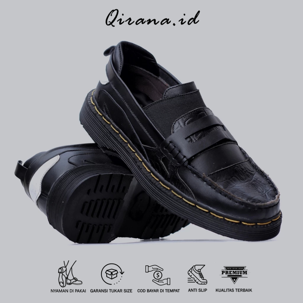 Sepatu Casual Docmart Kulit Asli Pria - Jacob