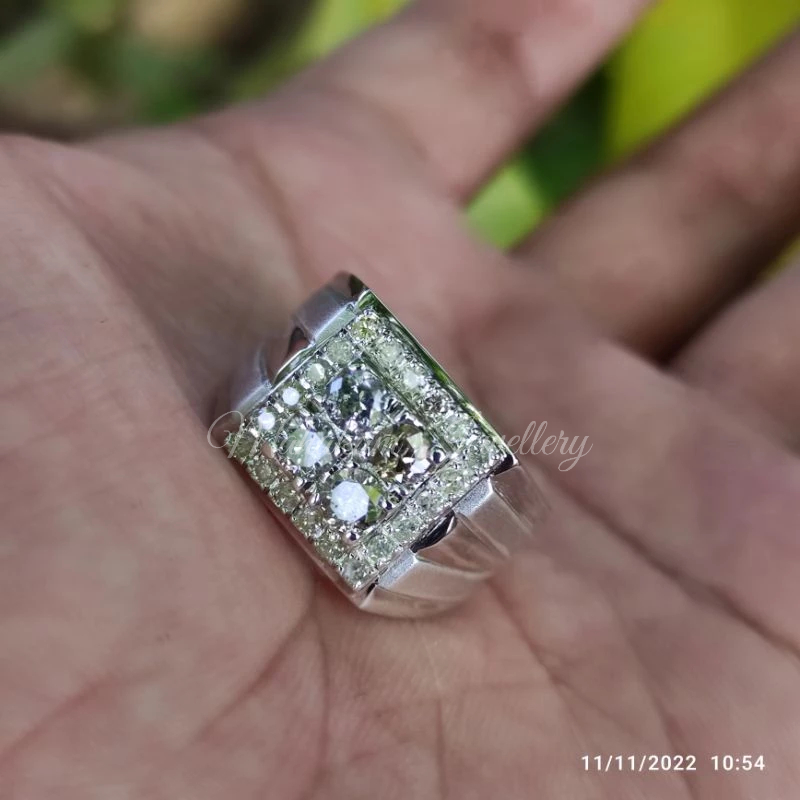 cincin pria berlian asli eropa + memo