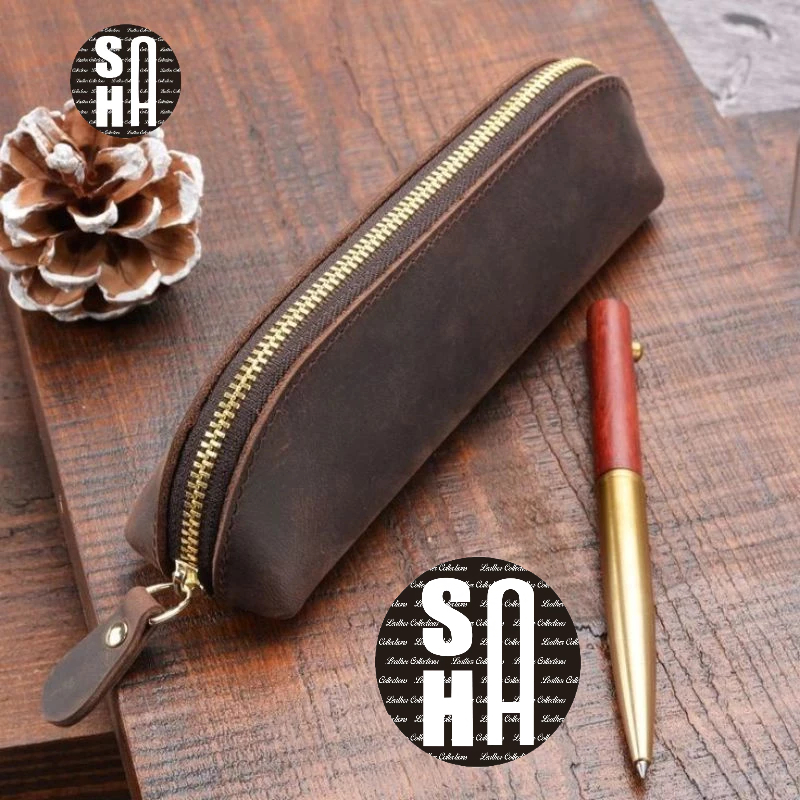 

TEMPAT PENSIL KULIT ASLI CRAZY HORSE - PENCIL CASE LEATHER CRAZY HORSE