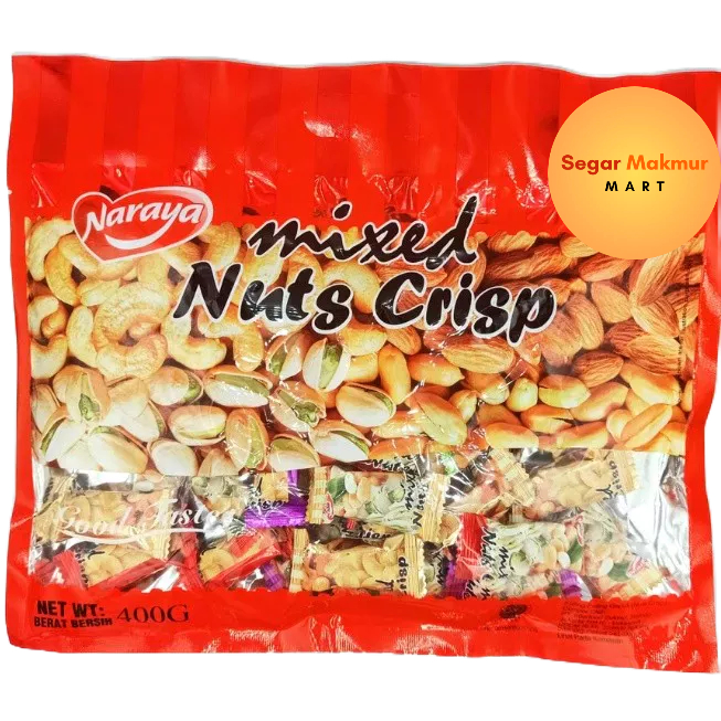 

(SMM) Naraya Mixed Nuts Crisp Cemilan Campur Kacang-kacangan