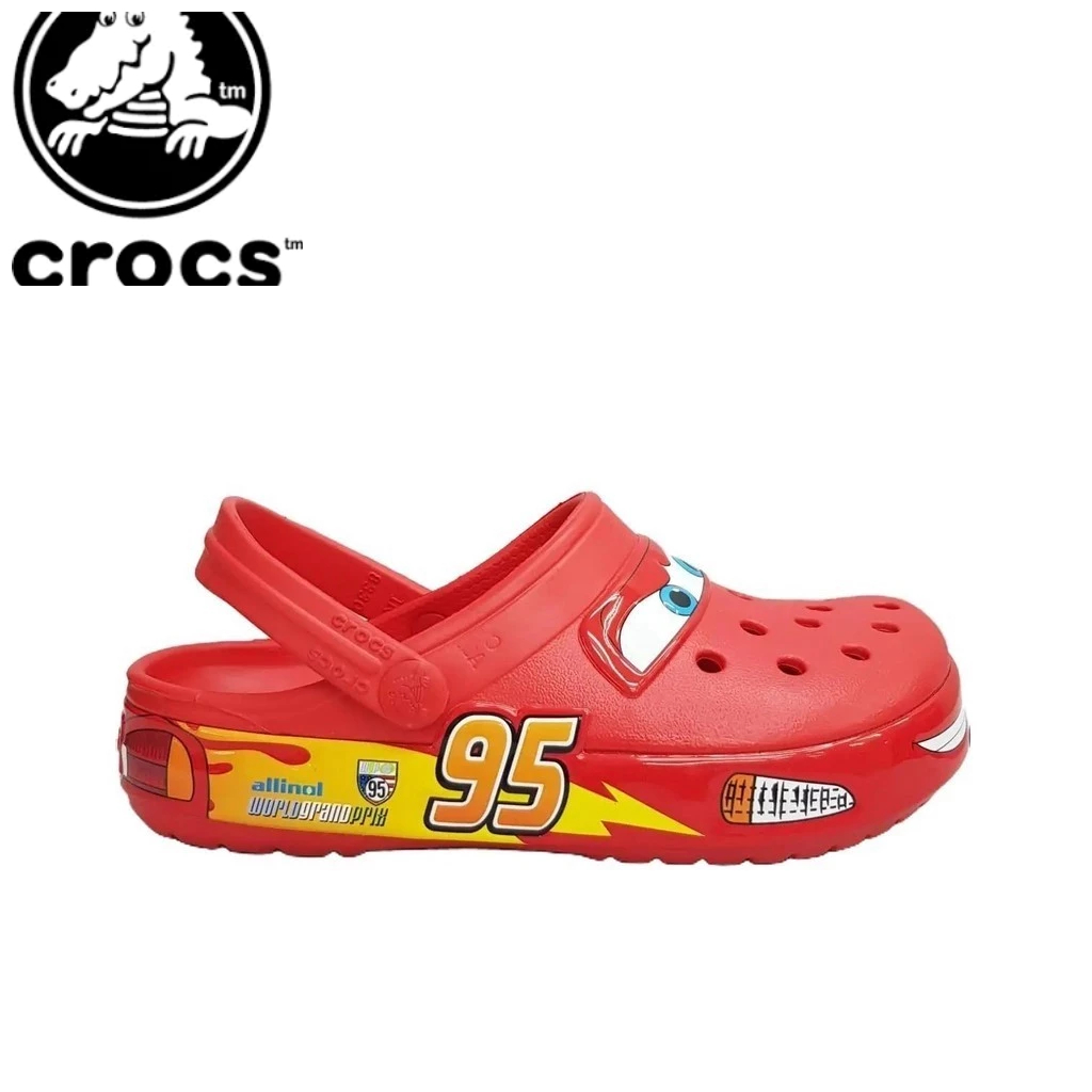 SANDAL CROCS ANAK CARS MC QUEEN BISA NYALA UKURAN 25-35