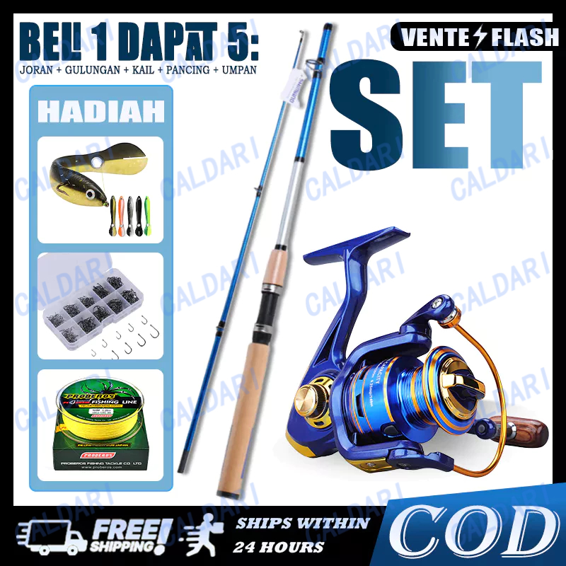 Set Pancing SHIMANO 1.8m-3.0m Joran Pancing 1000-7000 Reel Pancing 150M Senar Pancing Umpan Combo pa