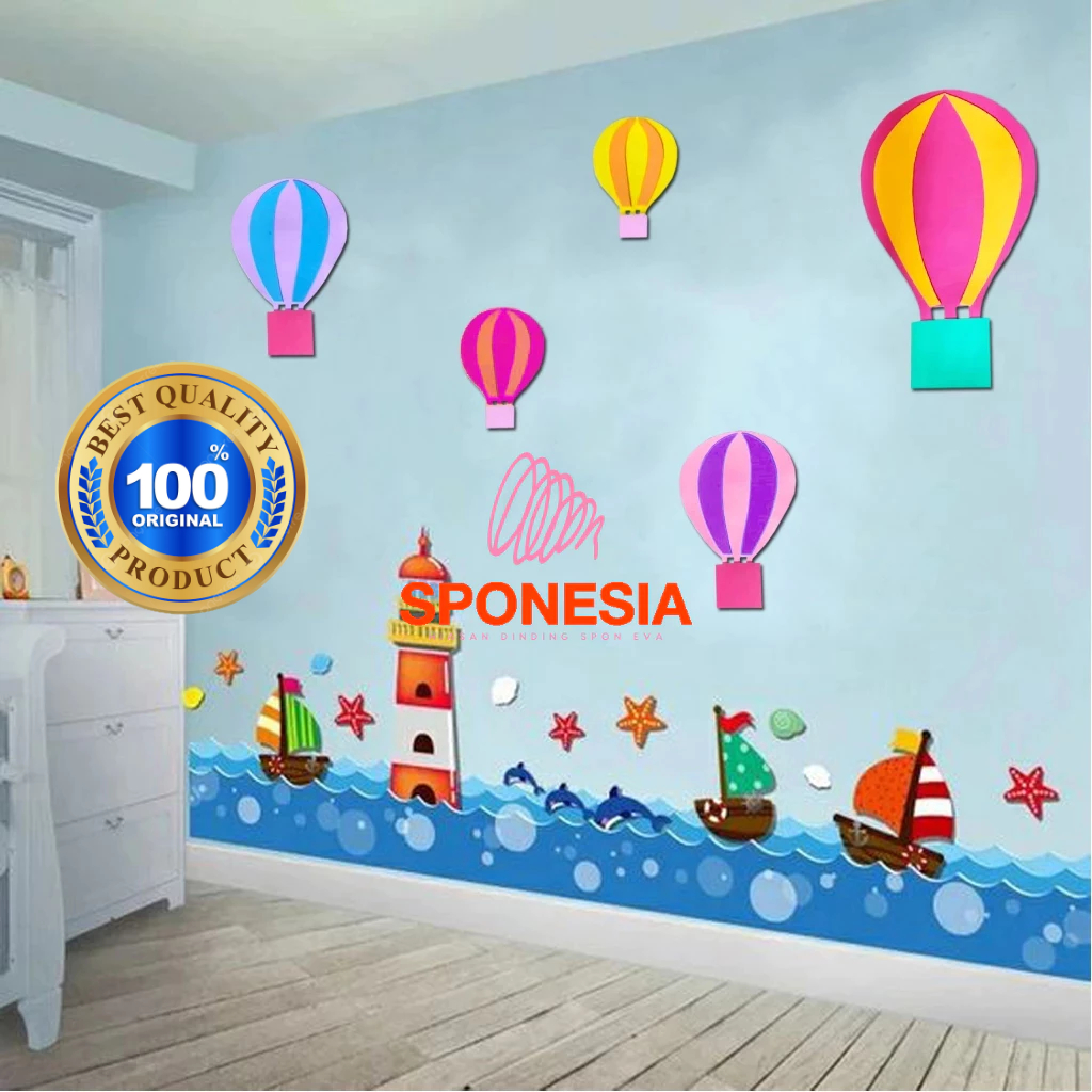 1 Hiasan Dinding BALON UDARA Dekorasi Kelas Sekolah Kamar Pojok Baca PAUD TK SD SMP