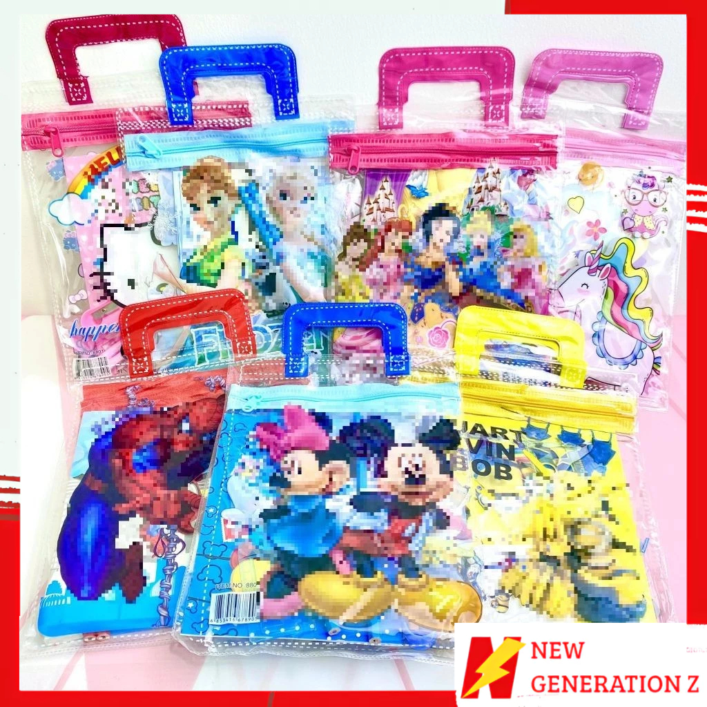 

NGZ Alat Tulis Set 6IN1 Stationery Set Lucu Karakter Kartun Perlengkapan Sekolah Anak-Anak TK Souvenir Ulang Tahun Anak Alat Tulis Birthday Souvenir Hampers 6 IN 1