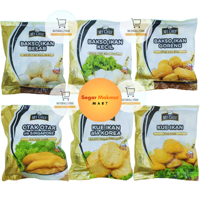 

(SMM) My Chef Seafood Bakso Empiang-Otak Singapur All Variasi 500GR