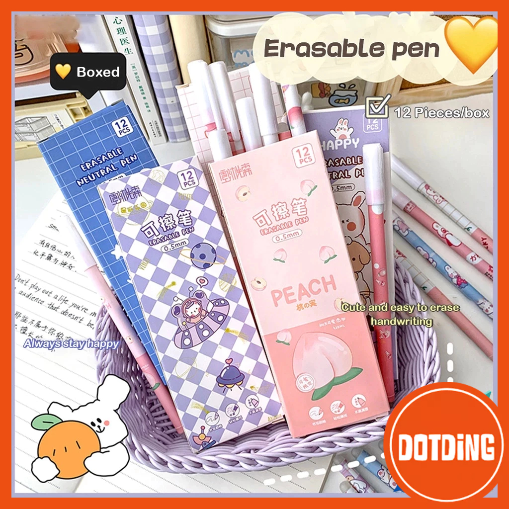 

[COD] 12 Pcs Set Pulpen Bisa Dihapus Bolpoin Gel Erasable Pen Pena Yang Bisa Dihapus Tinta Biru Pena Bisa Dihapus Pulpen Ajaib Erasable Pen Gel ATK Alat Tulis Sekolah Kantor