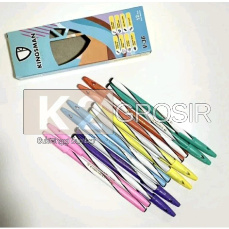 

1 Kotak / 12 Pcs Pena Kingsman V 36 ( Lusin )