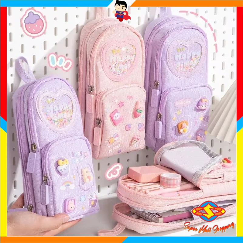 

SMS Tempat Pensil 3D 3 Resleting Karakter Kartun Kapasitas Besar Kotak Pensil Anak Sekolah 6 Sekat Tempat Pensil Lucu Kotak Pensil Serbaguna 6 Layers Tempat Alat Tulis Perlengkapan Sekolah 3 Sisi Resleting