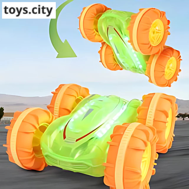 Mainan Mobil Amfibi RC Mobil Remote Control 2,4GHZ Anti Air RC Mobil dengan Lampu LED Berwarna