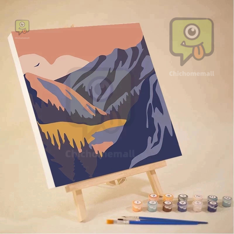 

Digital 20x20cm View Series DIY Painting Kit Canvas Lukisan Lukisan Cat Dengan Lukisan Warna Untuk Lukisan Warna /Keranjang Martir /Hadiah /Hadiah