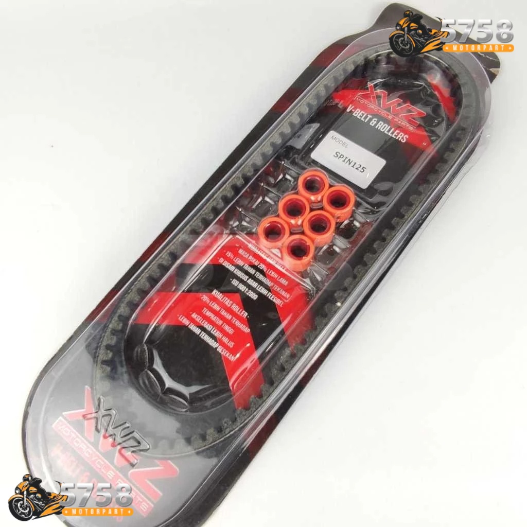 VANBELT PLUS ROLLER  SUZUKI SPIN 125 VAN BEL FAN BEL FANBEL  FANBELT TALI KIPAS XWZ (5758)