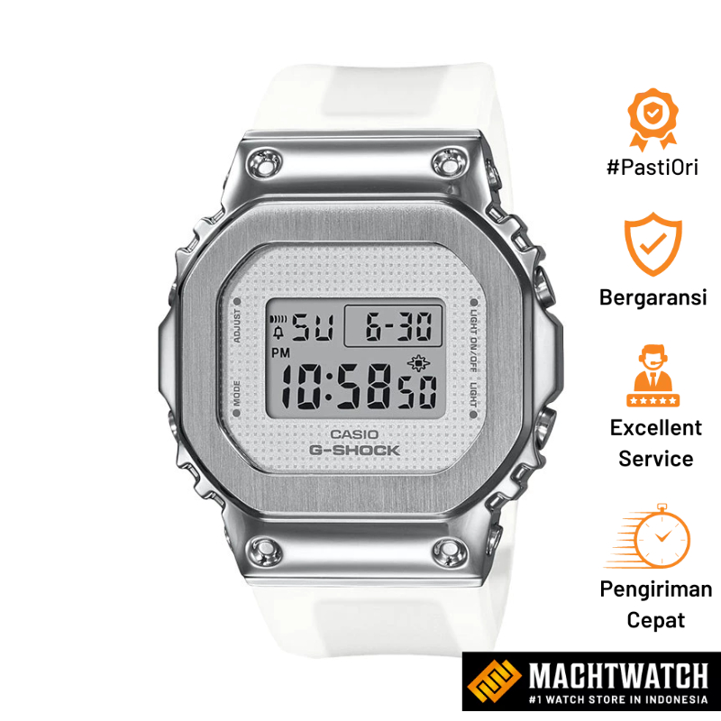 [PRJ 12.12] Jam Tangan Wanita Casio G-Shock GM-S5600SK-7DR Square Metal Covered Ladies Digital Dial 