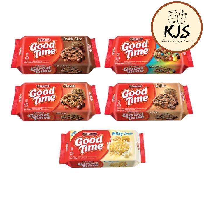 

GOOD TIME BISKUIT ALL VARIAN 72gr (DOUBLE CHOCO, RAINBOW, COFFEE, CLASSIC)