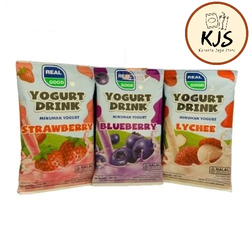 

REAL GOOD YOGHURT DRINK BANTAL 80ml / (HARGA PER DUS) 1 DUS isi 40 PCS