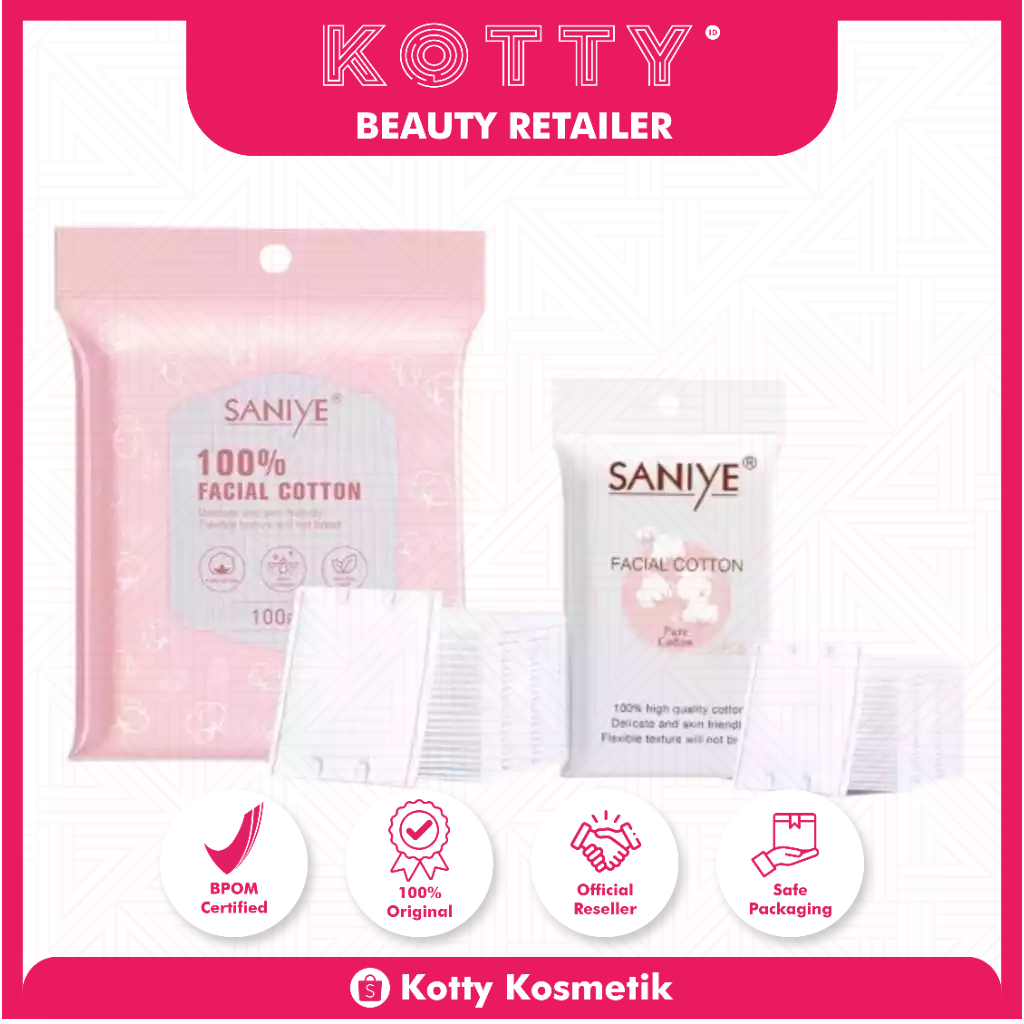 Kotty Kosmetik - SANIYE Kapas Wajah Pembersih Wajah Facial Cotton