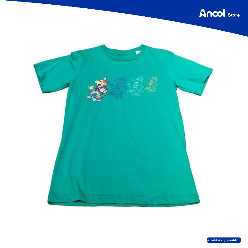 Ancol Baju Kaos Dewasa Dufan Holiday Hijau | Official Merchandise