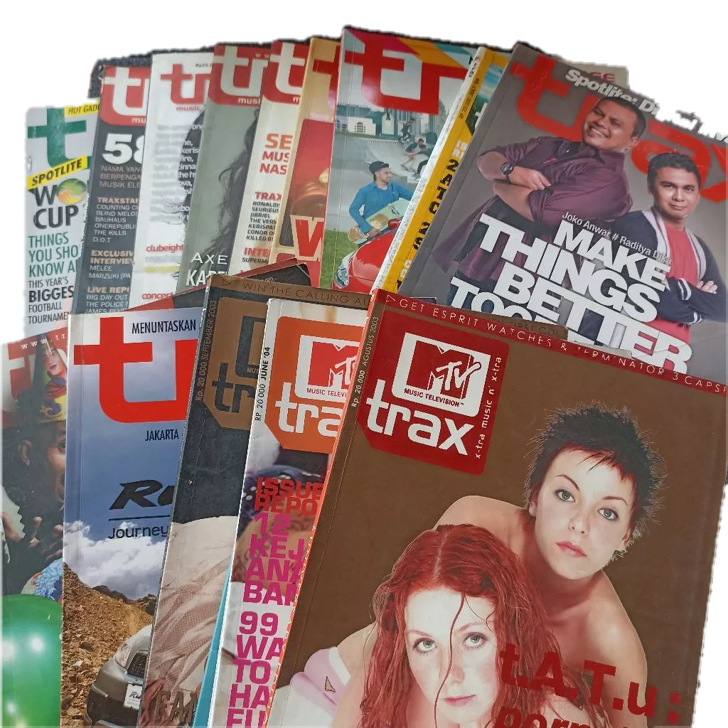 MAJALAH MUSIK TRAX NEWS MUSIK COVER LANGKA IWAN FALS DHANI SLANK