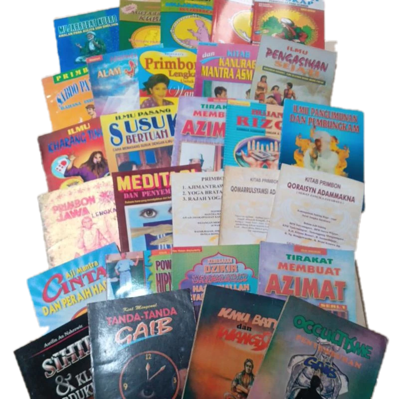Buku spiritual kanuragan beladiri mujarobat primbon betaljemur pengasihan pelet tenaga dalam ilmu ke