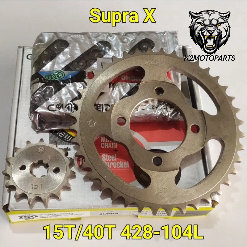 Gear Ger Set Gir Paket Honda Supra X - Supra 100 - Supra Fit - Astrea Supra - Grand - Legenda (15T/4