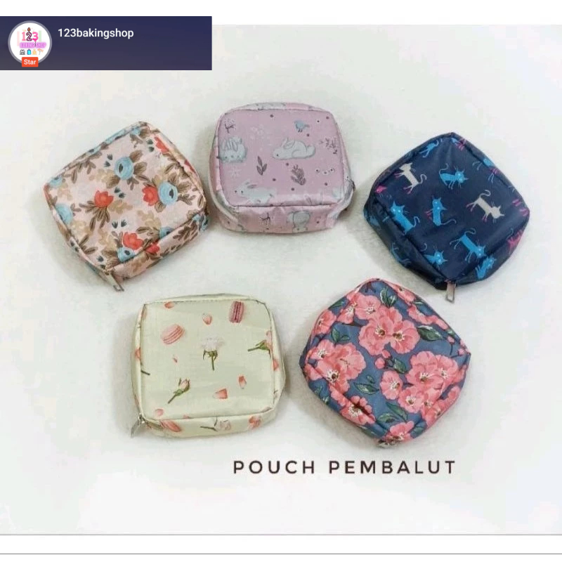 Satuan- Pouch Pembalut Pouch Multifungsi serbaguna/ Pouch Dompet Koin/Pouch token atm