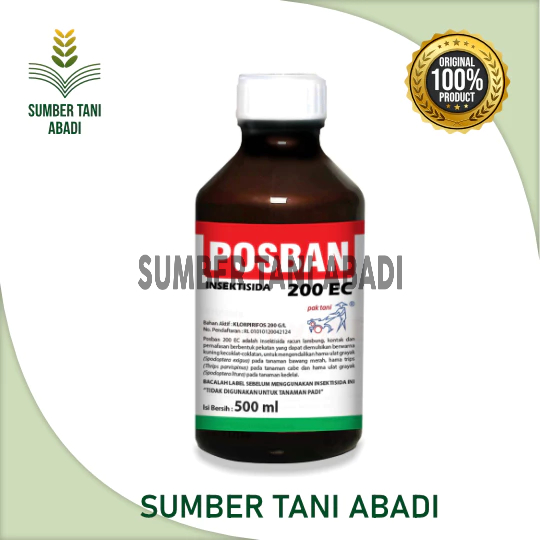 POSBAN 200 EC - INSECTISIDA - ISI 500 ML - SAPROTAN UTAMA