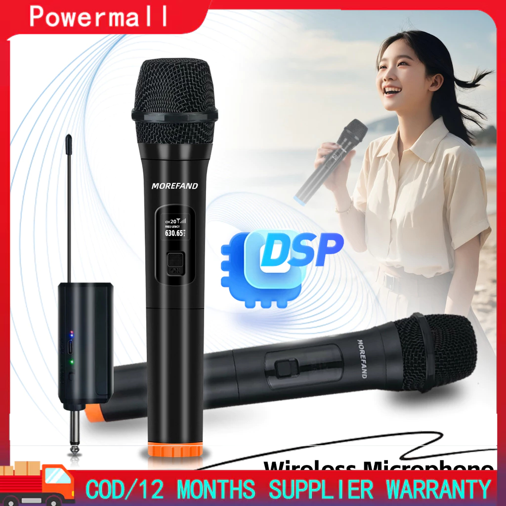 Microphone Wireless Mikrofon mic wireless Tanpa Kabel Frekuensi UHF Mic Karaoke UHF Double Mic